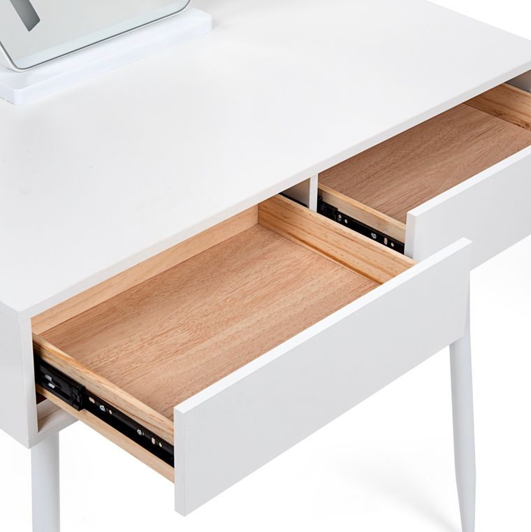 Toaletka kosmetyczna w stylu francuskim, blat 100 cm, biały