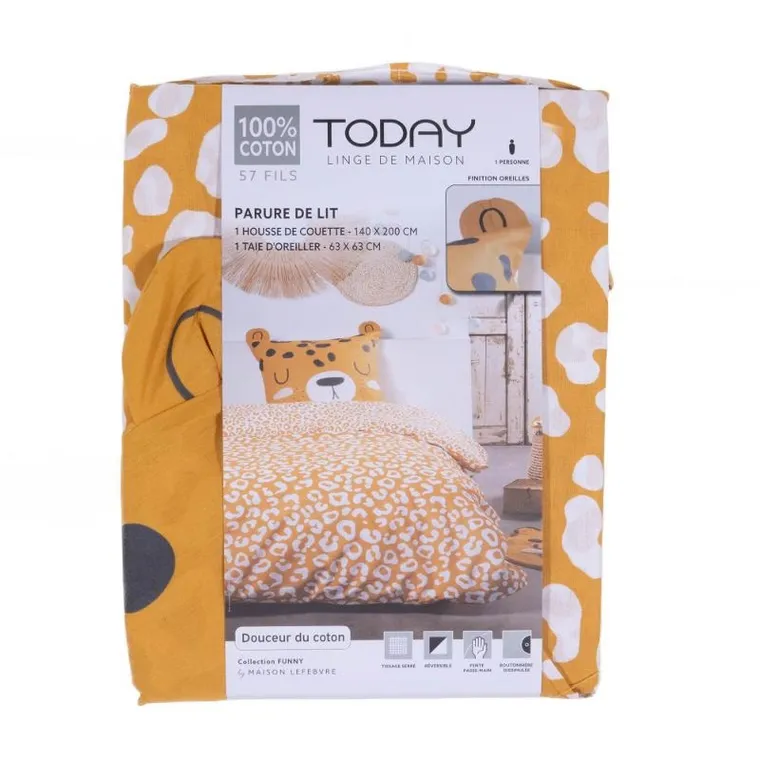 Today, Magic Jungle, pościel dla dzieci, bawełna, zwierzątka z uszkami, 140-200 cm