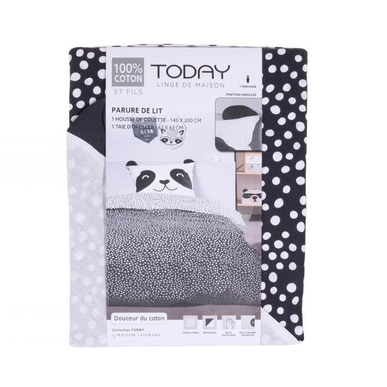 Today, Magic Jungle, pościel dla dzieci, bawełna, zwierzątka z uszkami, 140-200 cm