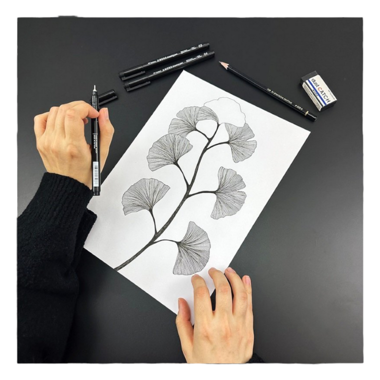 Tombow, Mono drawing pen, cienkopis, 4 szt.