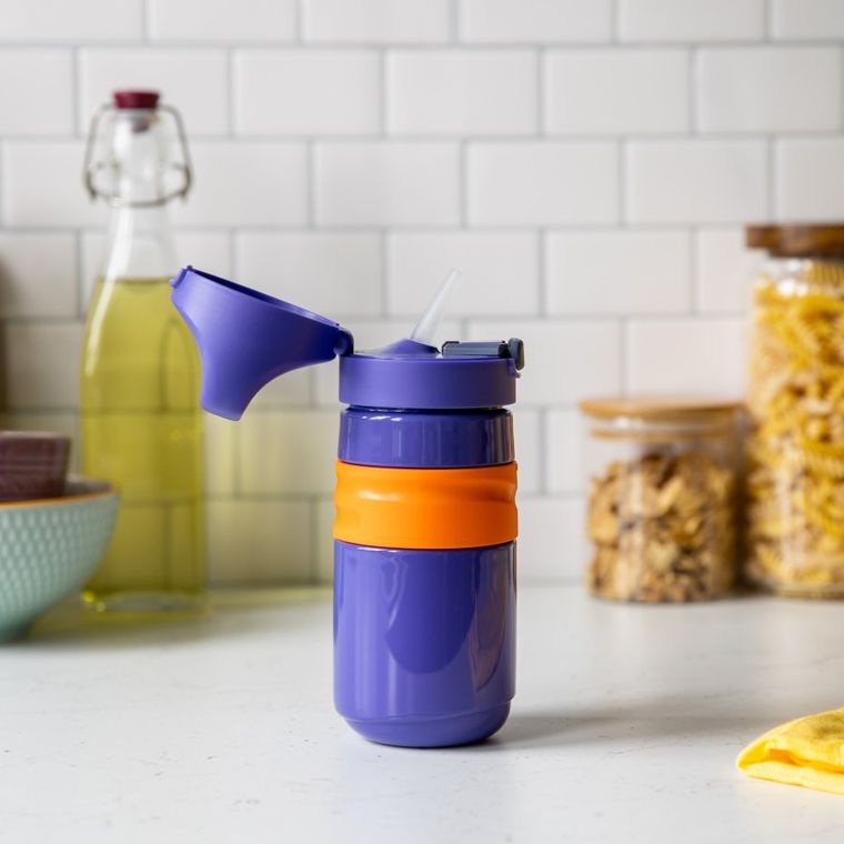 Tommee Tippee, FlipTop, bidon, fioletowy, 18m+