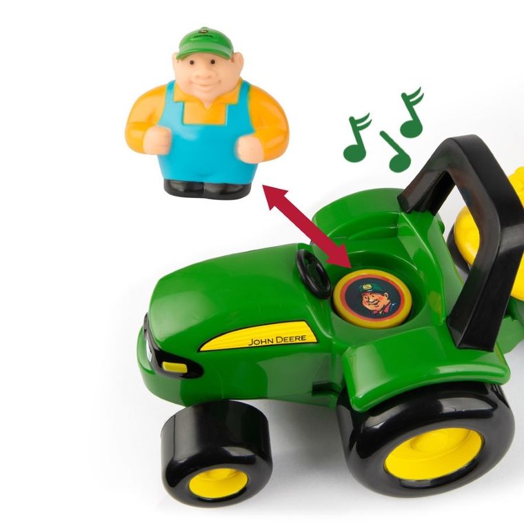 Tomy, John Deere, traktor z akcesoriami