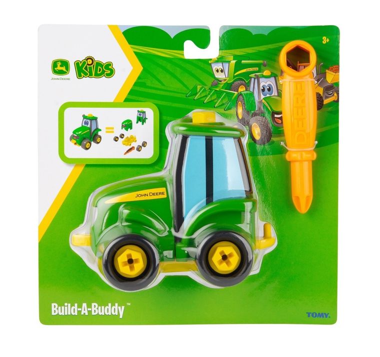 Tomy, John Deere, zbuduj mini traktorek Johnny, pojazd do skręcenia