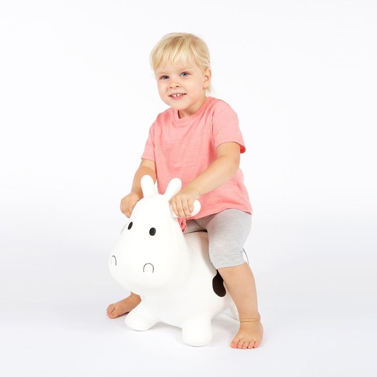 Tootiny, skoczek Krówka z pompką, biała