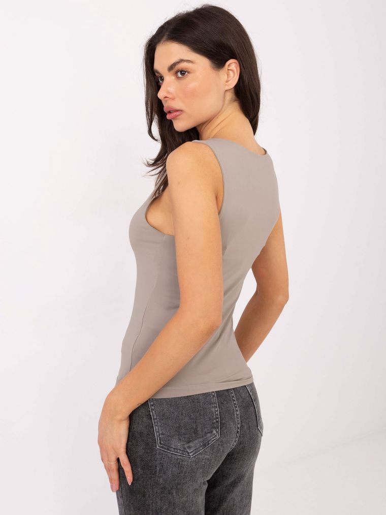 Top damski, beżowy, Sublevel