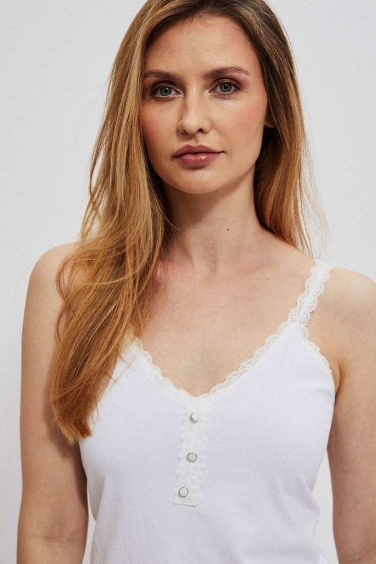 Top damski, biały, Moodo