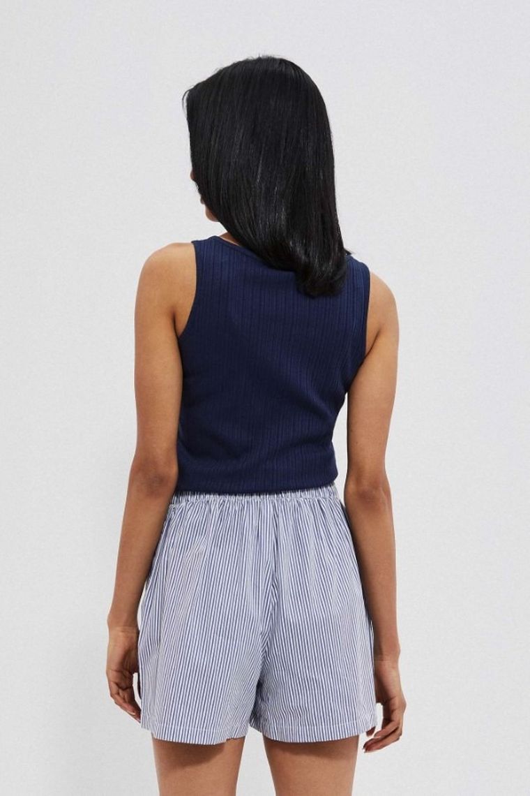 Top damski, granatowy, Moodo