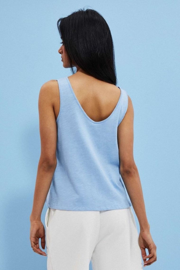 Top damski, niebieski, Moodo