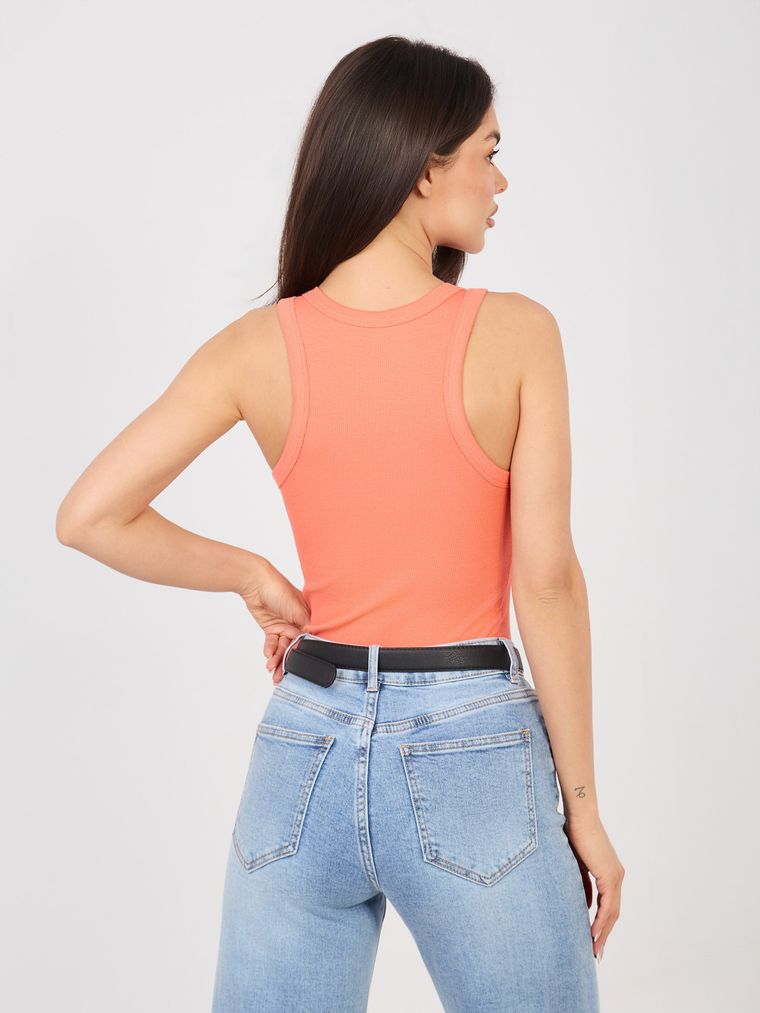 Top damski, pomarańczowy, Sublevel