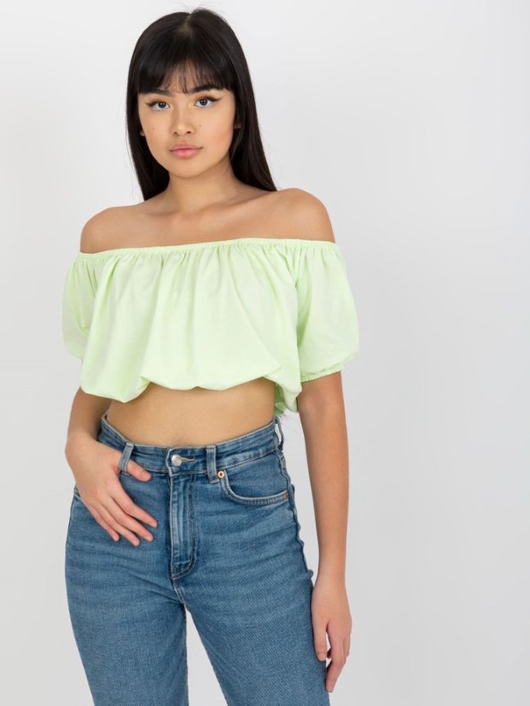 Top damski, zielony, Lily Rose