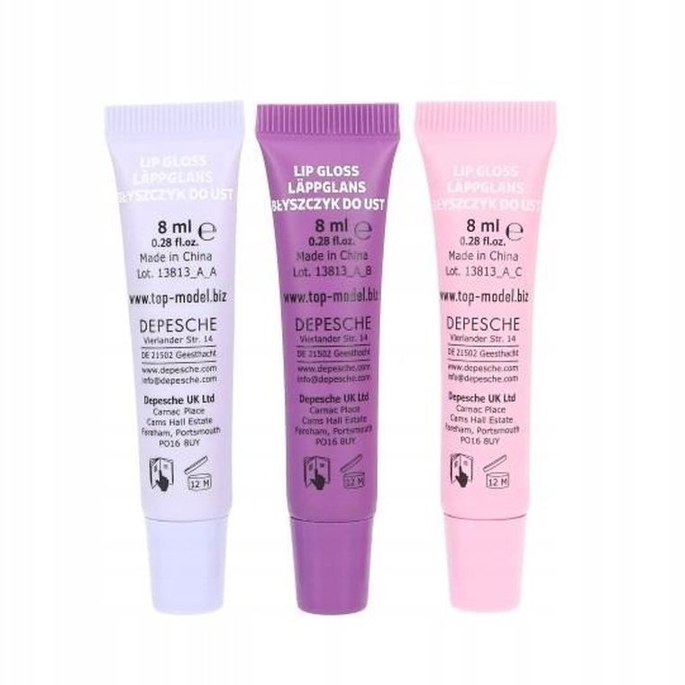 Top Model, błyszczyki w pudełku, 3 szt.