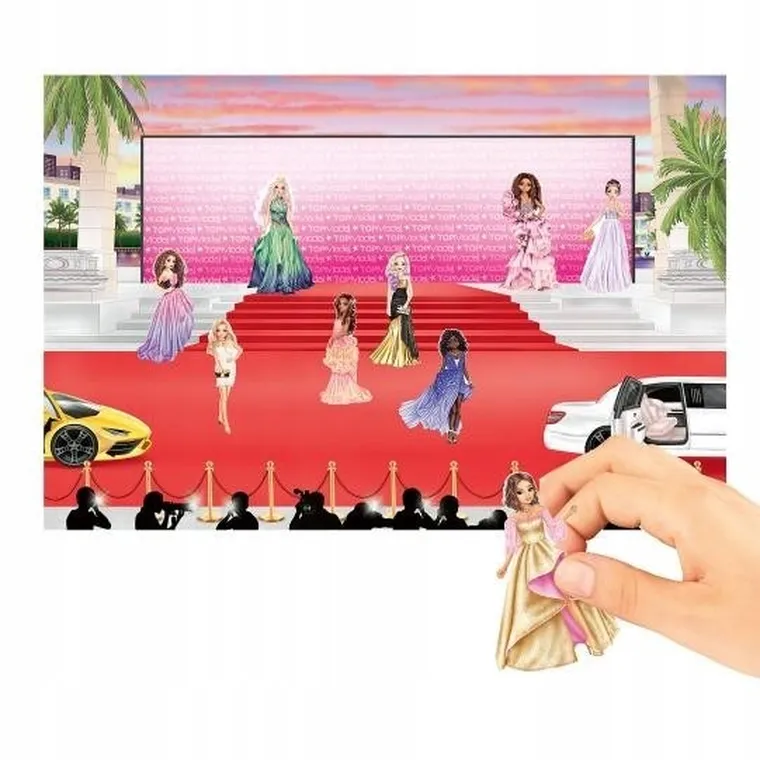 Top Model, Glamour, zestaw kreatywny z naklejkami