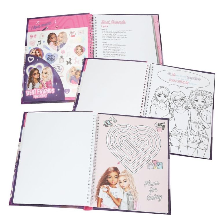 Top Model, My BFF, kolorowanka ze światełkiem LED i dźwiękiem