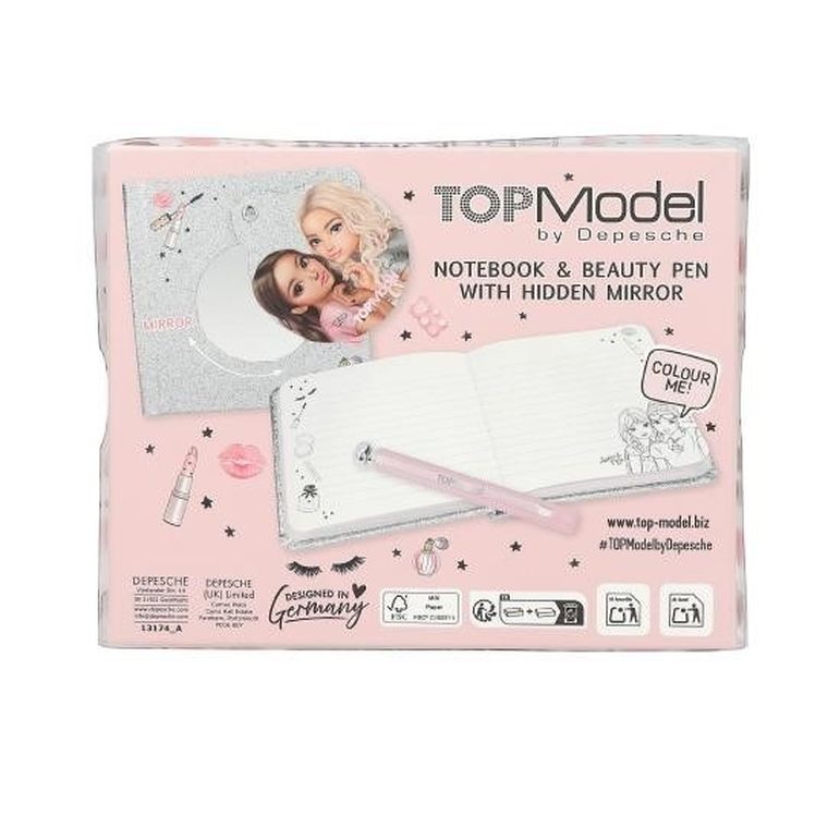 Top Model, notes z lusterkiem i długopisem, 1 szt.