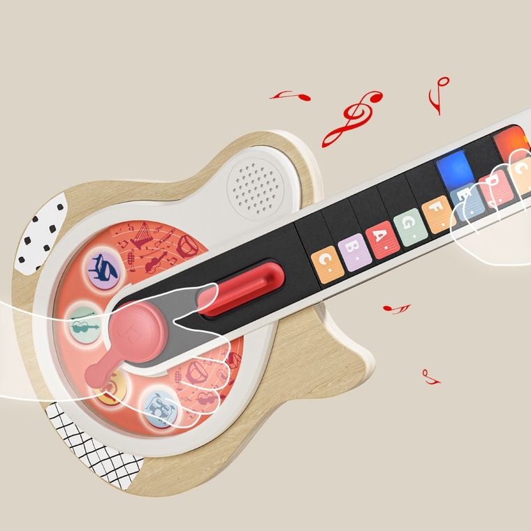 Topbright, gitara interaktywna, drewniana
