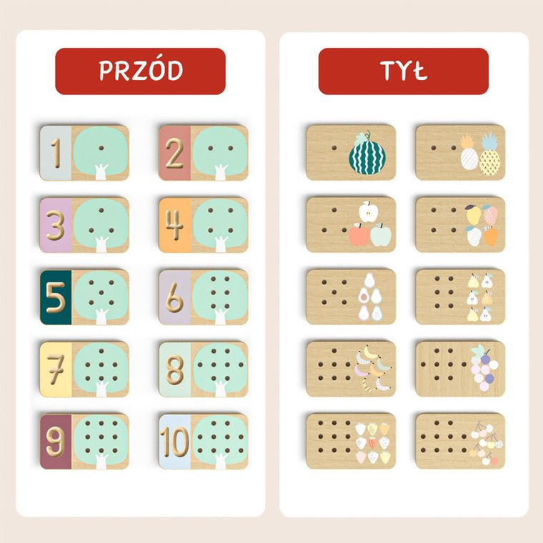 Topbright, Liczę owoce, zabawka edukacyjna do nauki liczenia