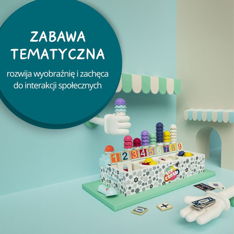 Topbright, Lodziarnia, zabawa matematyczna, zabawka edukacyjna