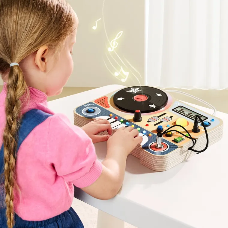 Topbright, Mały DJ, tablica muzyczna, drewniana zabawka interaktywna