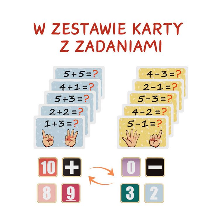 Topbright, Nauka liczenia na palcach, drewniana zabawka edukacyjna