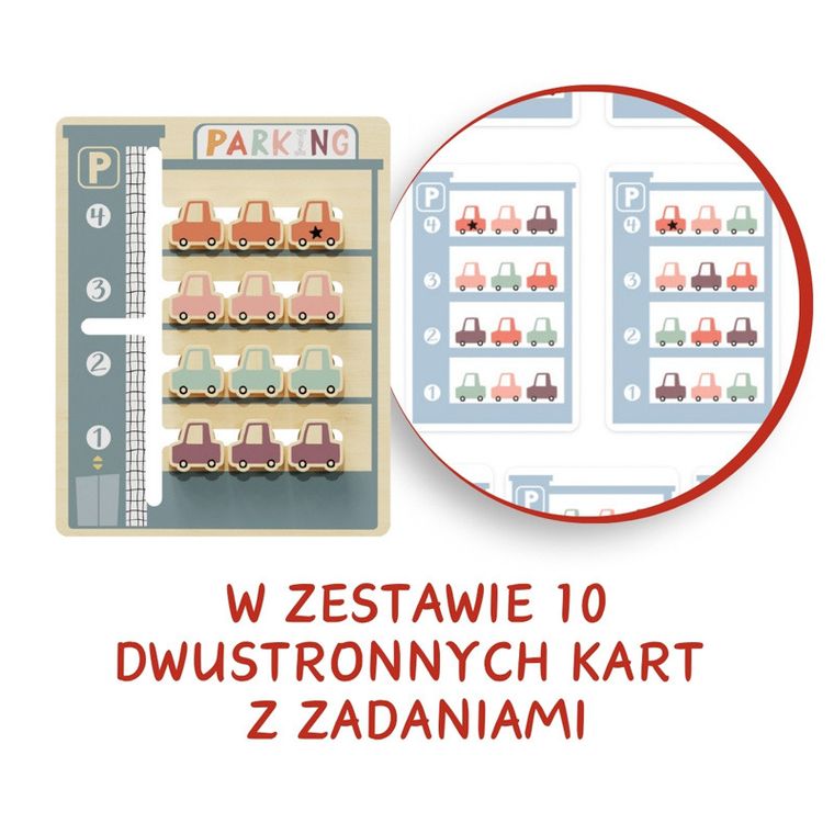 Topbright, Parking, drewniana układanka logiczna