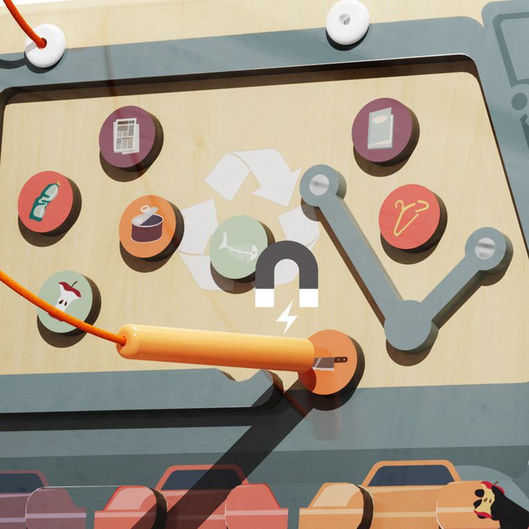 Topbright, Segregowanie śmieci, układanka magnetyczna