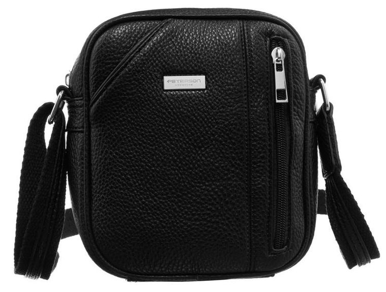 Torba, czarna, skóra ekologiczna, Peterson