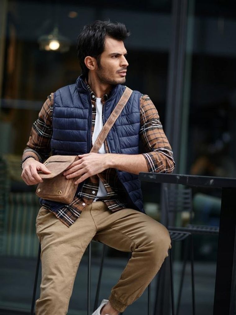 Torba, jasnobrązowa, skórzana, Always Wild