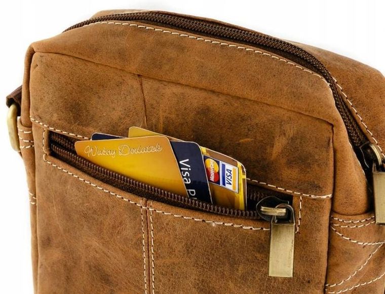 Torba listonoszka, brązowa, skórzana, Always Wild