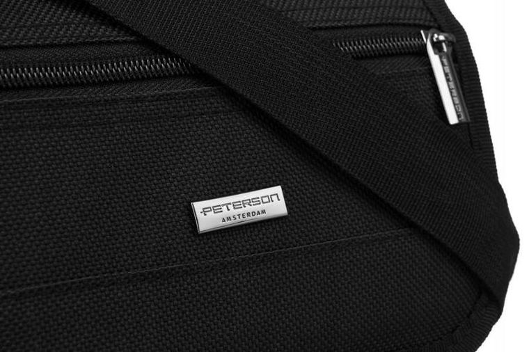 Torba listonoszka, czarna, Peterson
