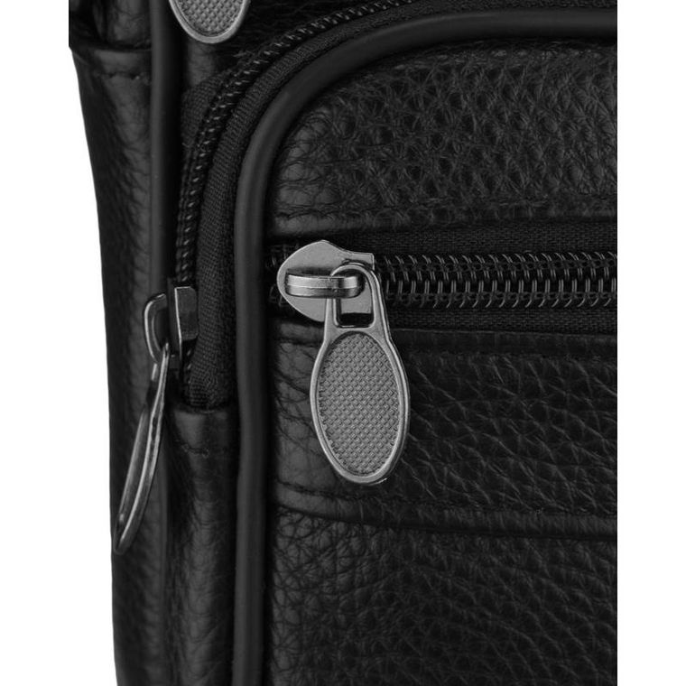 Torba listonoszka, czarna, skórzana, Rovicky