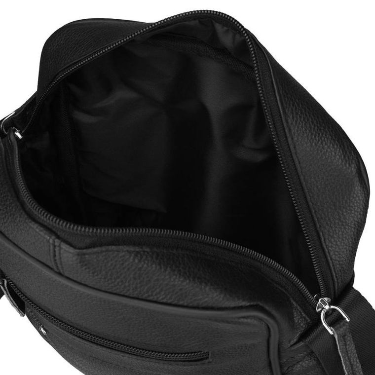 Torba listonoszka, skórzana, czarna, Rovicky