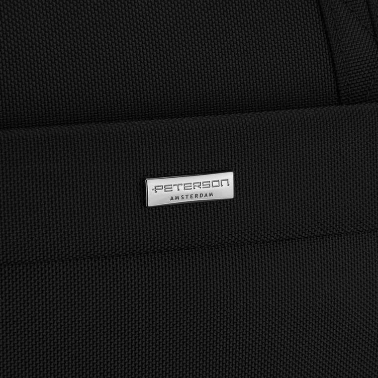 Torba na laptopa, czarna, Peterson