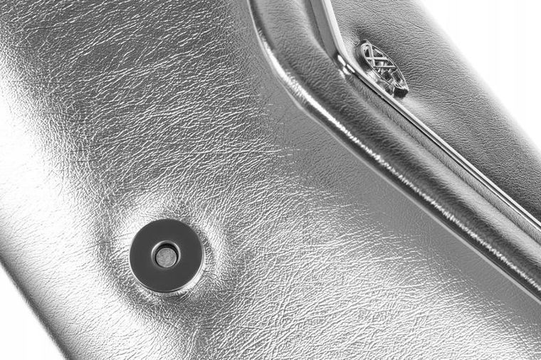 Torebka kopertówka, srebrna, skóra ekologiczna, Rovicky