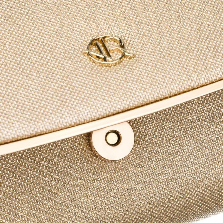 Torebka kopertówka, złota, Rovicky