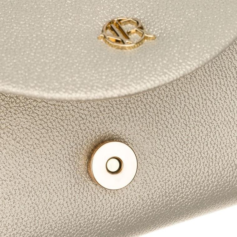 Torebka kopertówka, złota, skóra ekologiczna, Rovicky