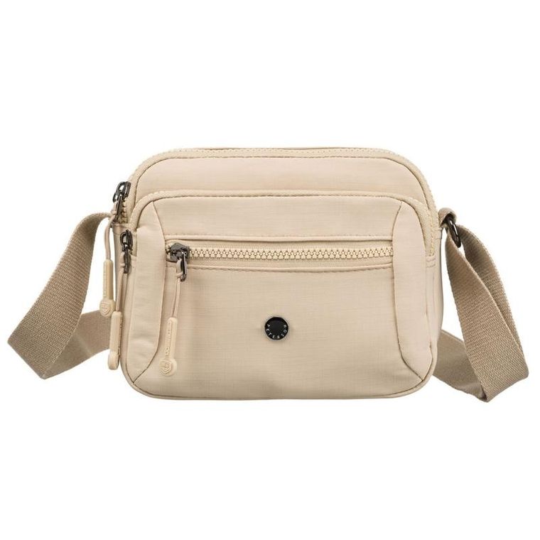 Torebka listonoszka, beżowa, Peterson