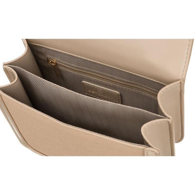 Torebka listonoszka, beżowa, Peterson