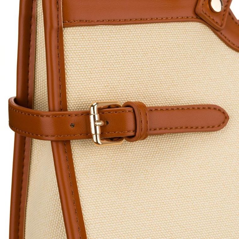 Torebka listonoszka, beżowa, Peterson