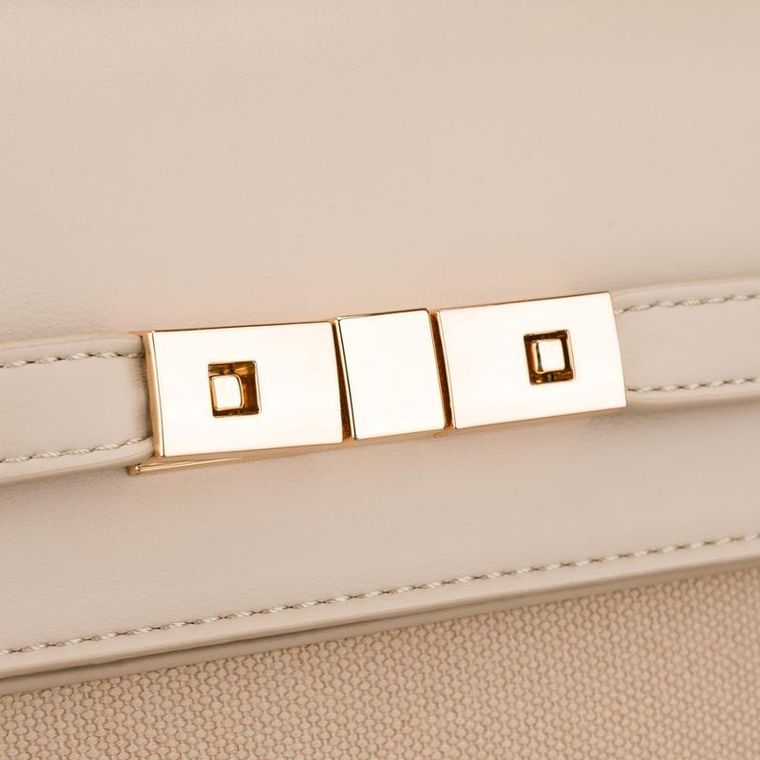 Torebka listonoszka, beżowa, Peterson