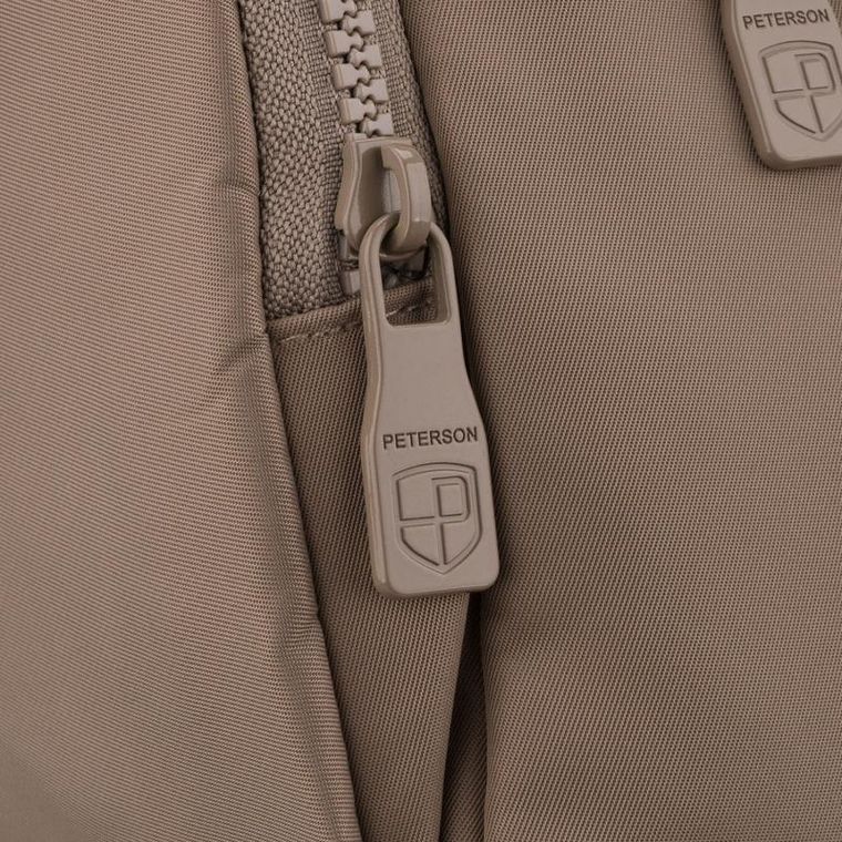 Torebka listonoszka, beżowa, Peterson