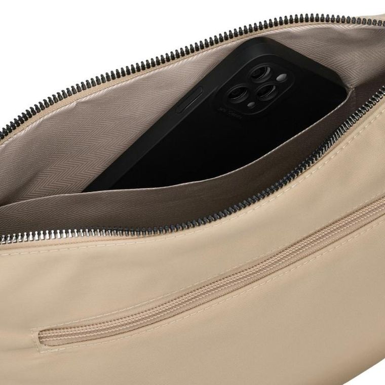 Torebka listonoszka, beżowa, Peterson