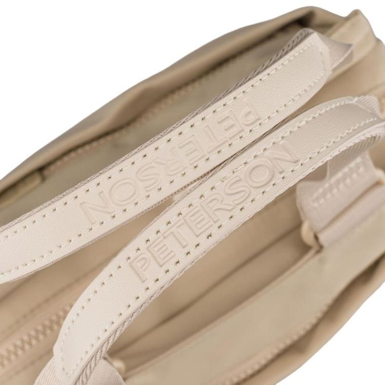 Torebka listonoszka, beżowa, Peterson