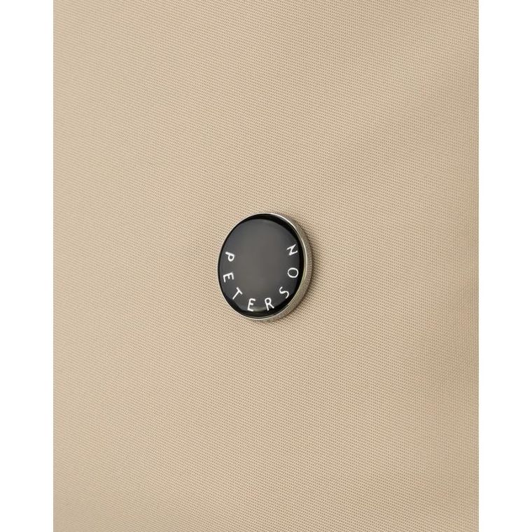 Torebka listonoszka, beżowa, skóra ekologiczna, Peterson