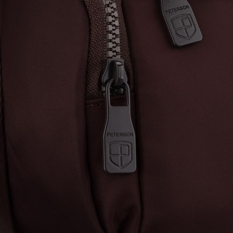Torebka listonoszka, bordowa, Peterson