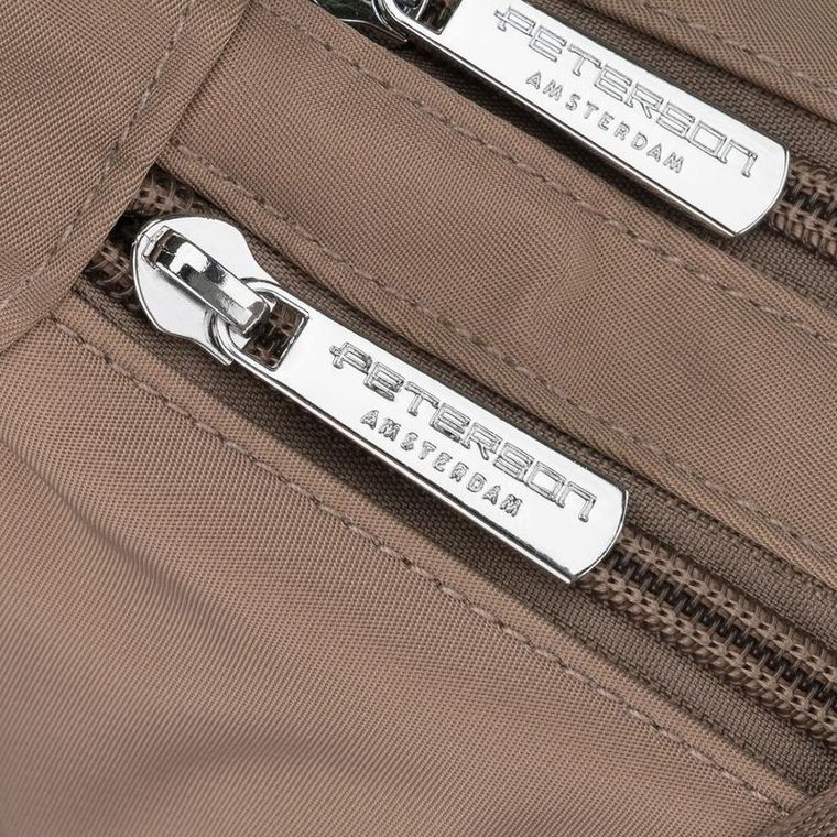 Torebka listonoszka, ciemnobeżowa, Peterson