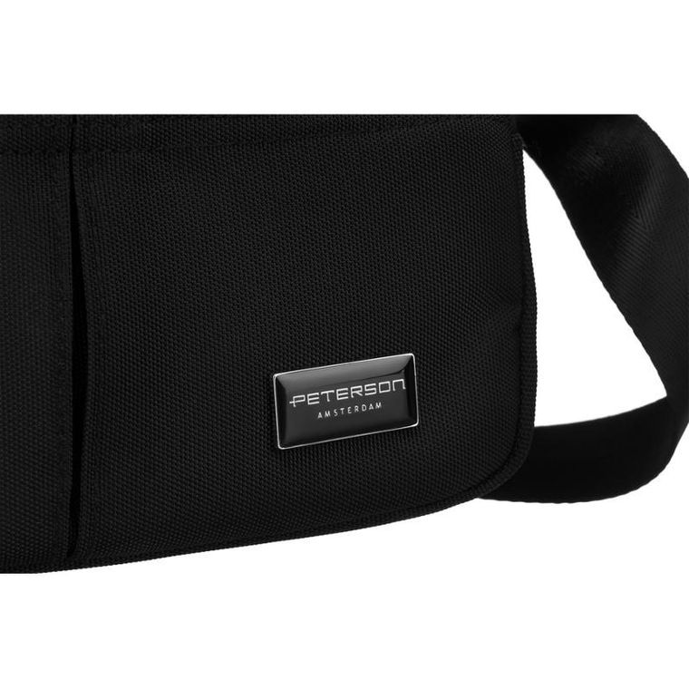 Torebka listonoszka, czarna, Peterson