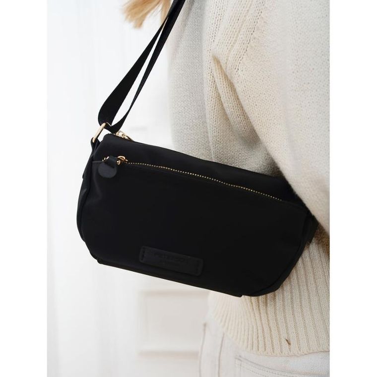 Torebka listonoszka, czarna, Peterson