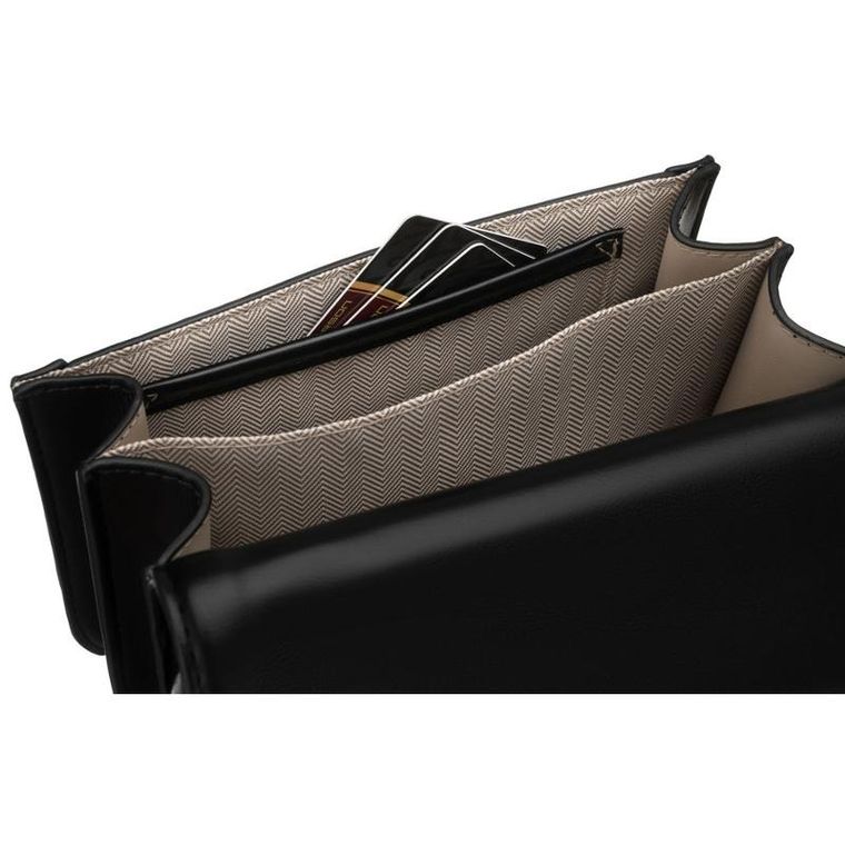 Torebka listonoszka, czarna, Peterson