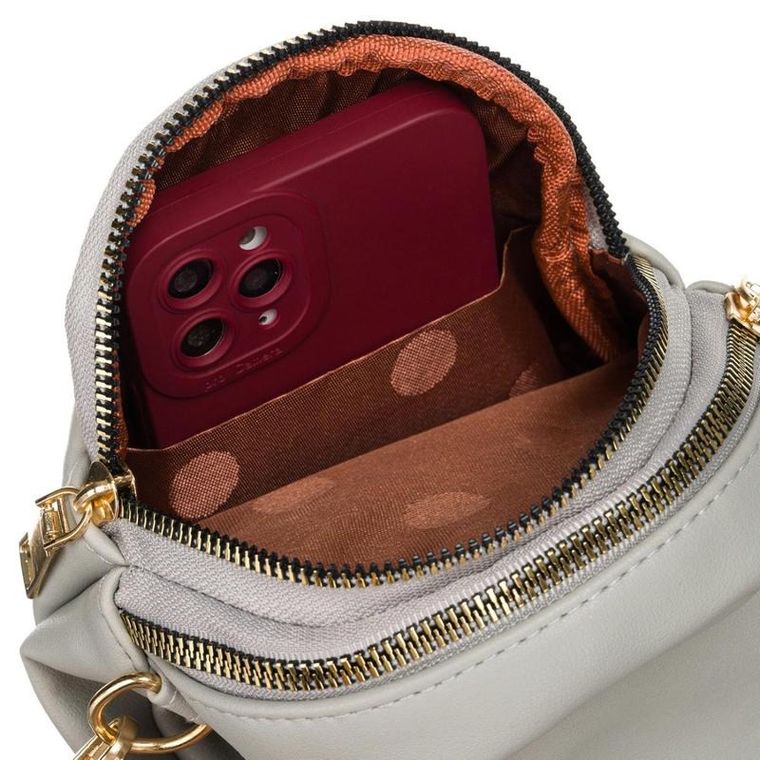 Torebka listonoszka, szara, skóra ekologiczna, Rovicky