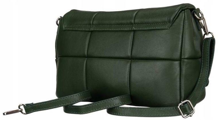 Torebka listonoszka, zielona, skórzana, Rovicky